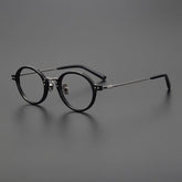 Crunch Vintage Acetate Titanium Glasses Frame Round Frames Southood Black